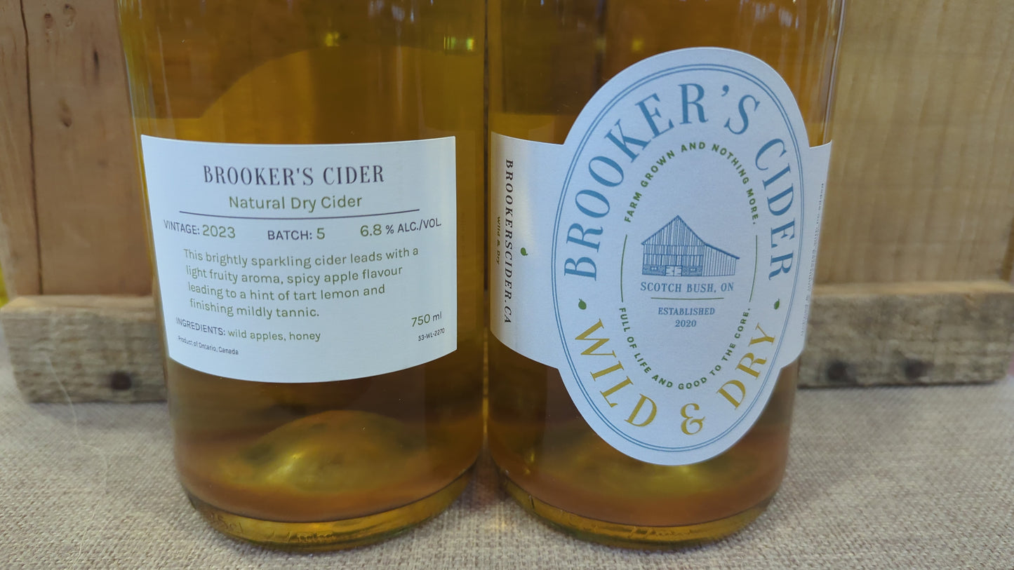 2023 Batch 5 Natural Dry Cider